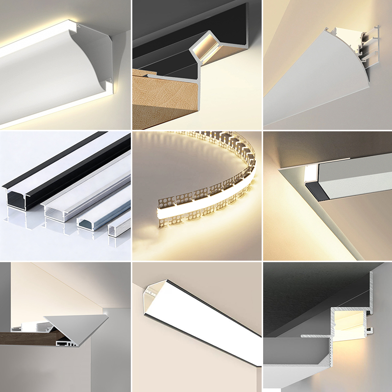 45 Degree Corner Strip Aluminium Channel Led Profile