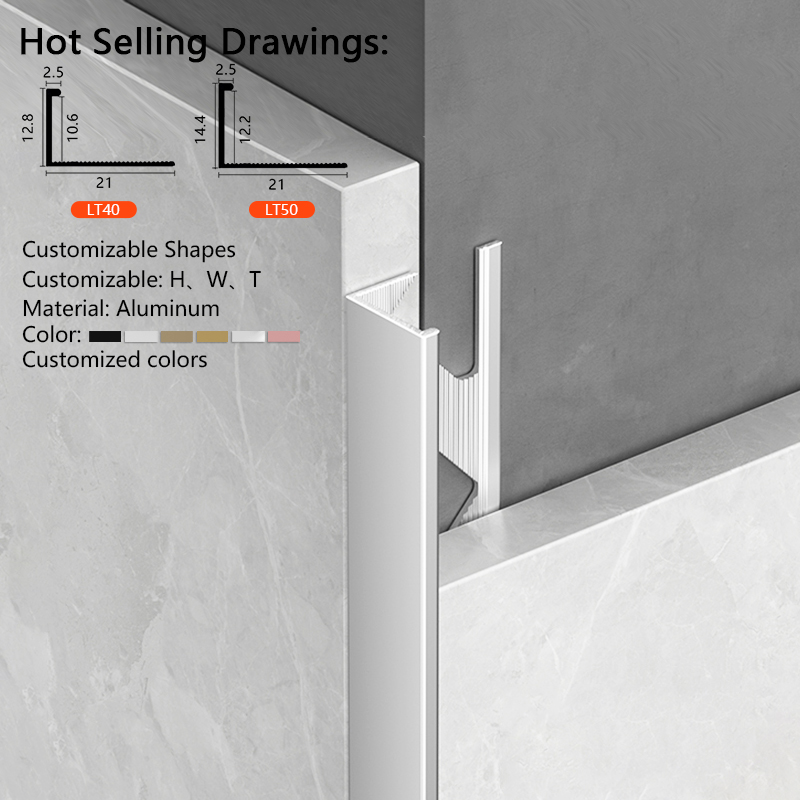 C-type Aluminium Tile Trims