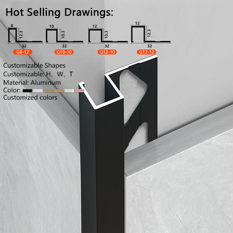 Square-shaped Tile Trims