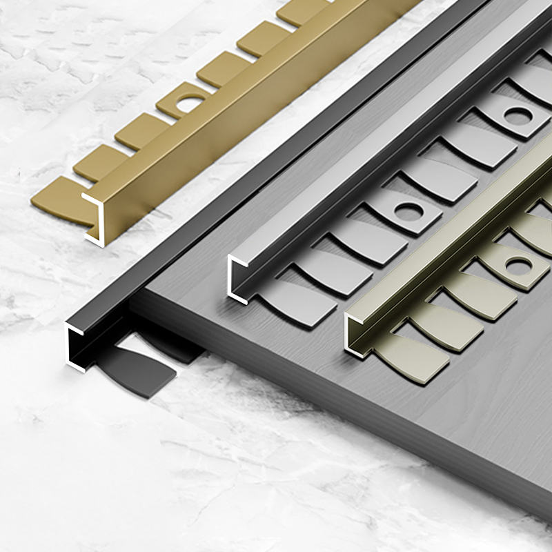 Aluminum alloy C-shaped fishbone edge trim