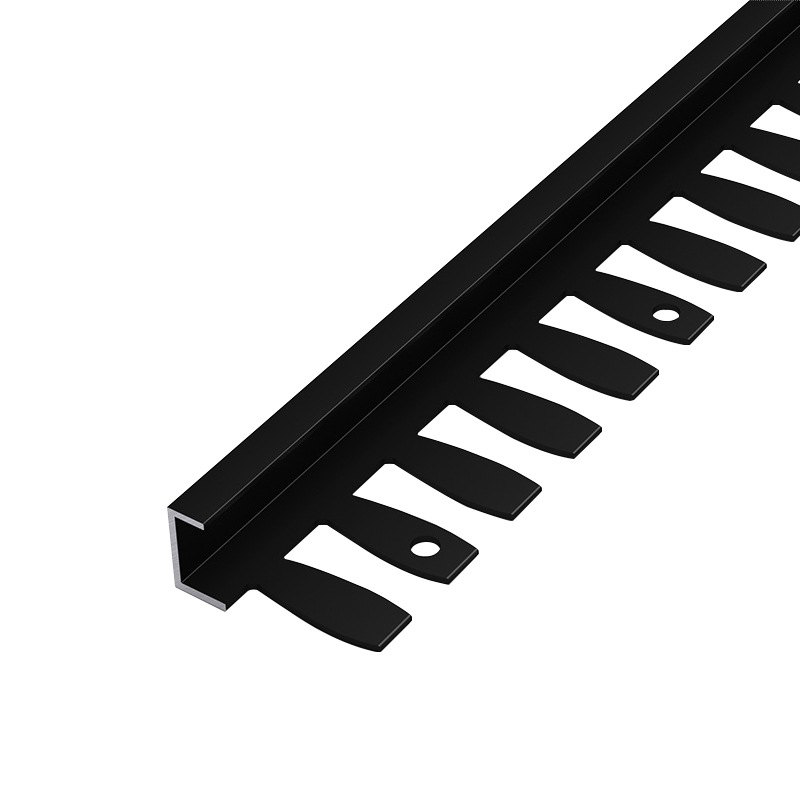 Aluminum alloy C-shaped fishbone edge trim