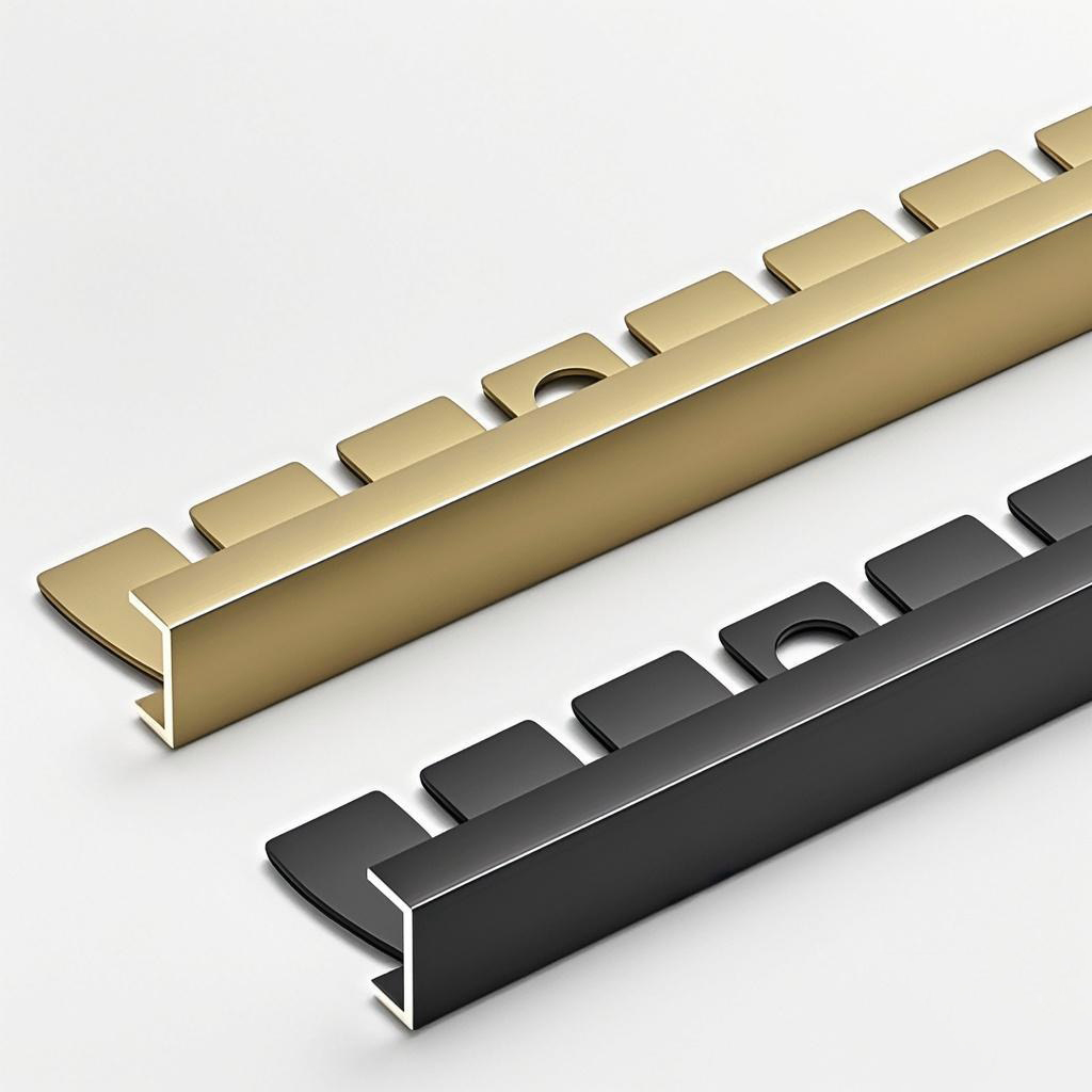Aluminum alloy C-shaped fishbone edge trim