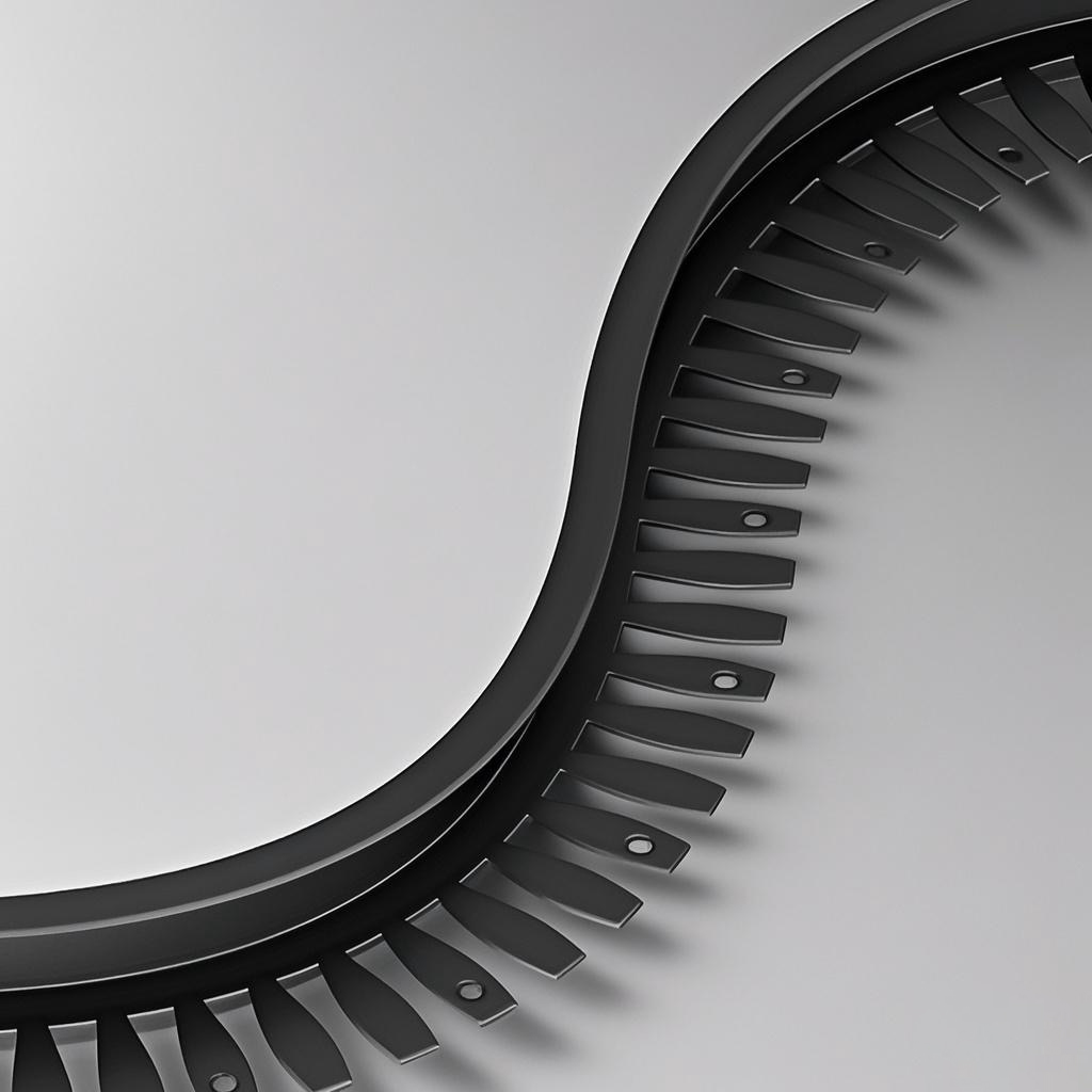 Aluminum alloy F-shaped fishbone edge trim