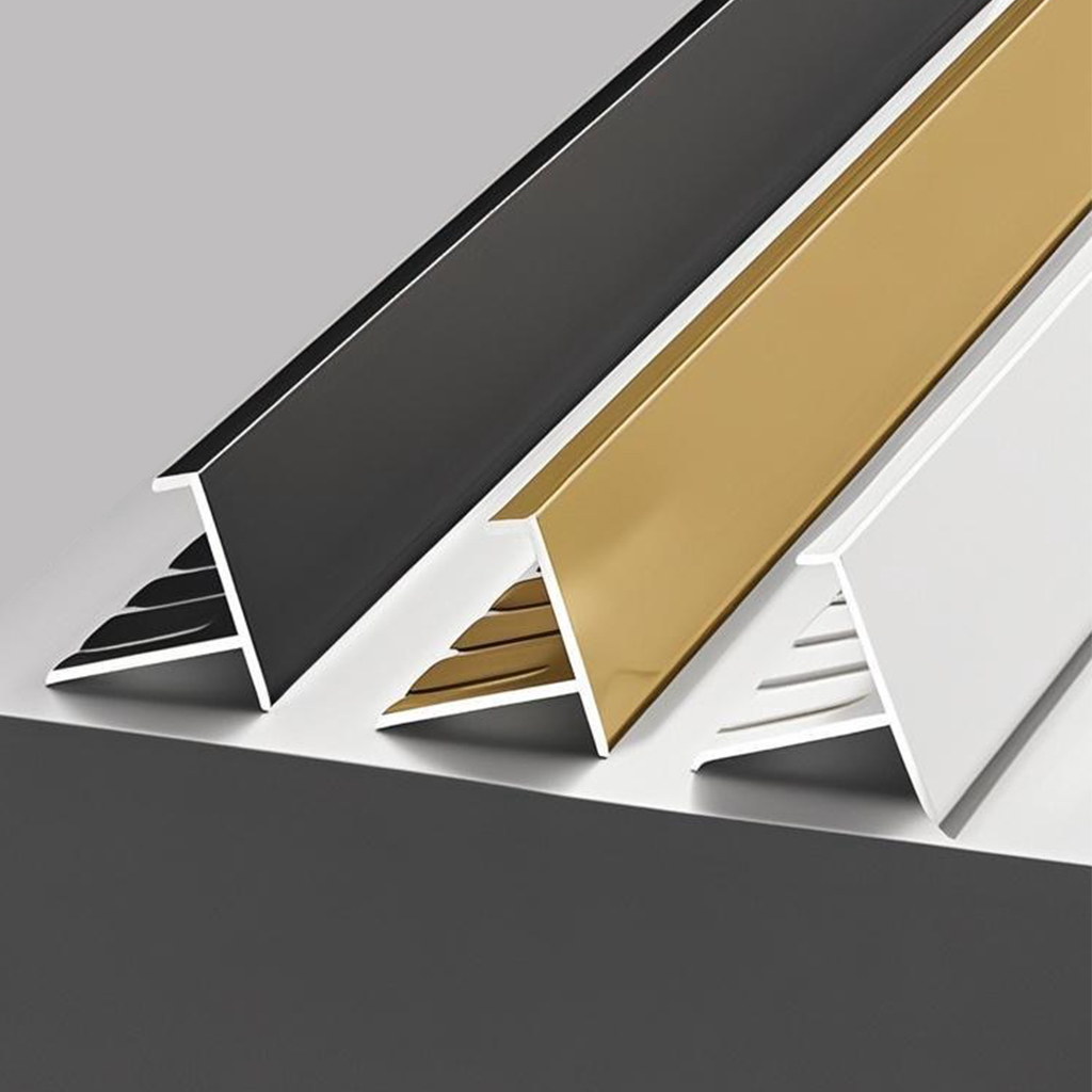 Aluminum alloy F-shaped fishbone edge trim