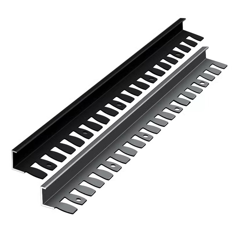 Aluminum alloy I-shaped fishbone edge trim