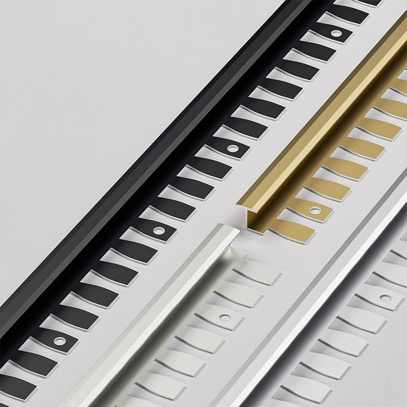 Aluminum alloy I-shaped fishbone edge trim