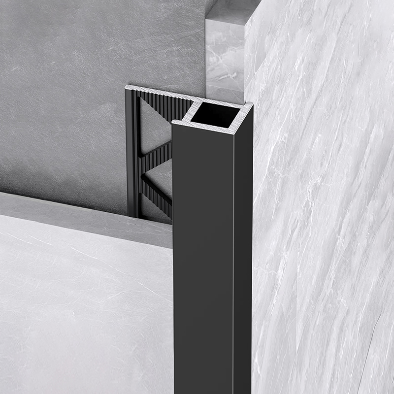 Square outside corner tile edge trim