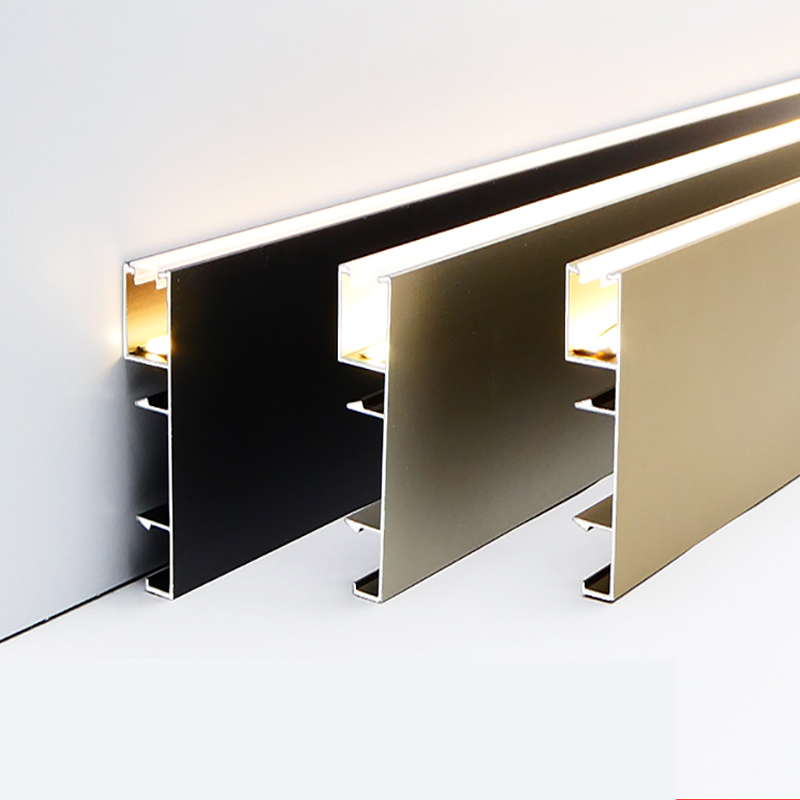 Upward-lit baseboard