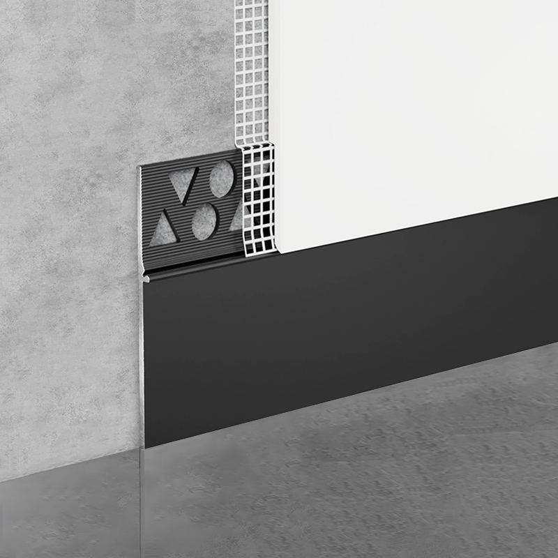 Recessed skirting with plaster finish(D)