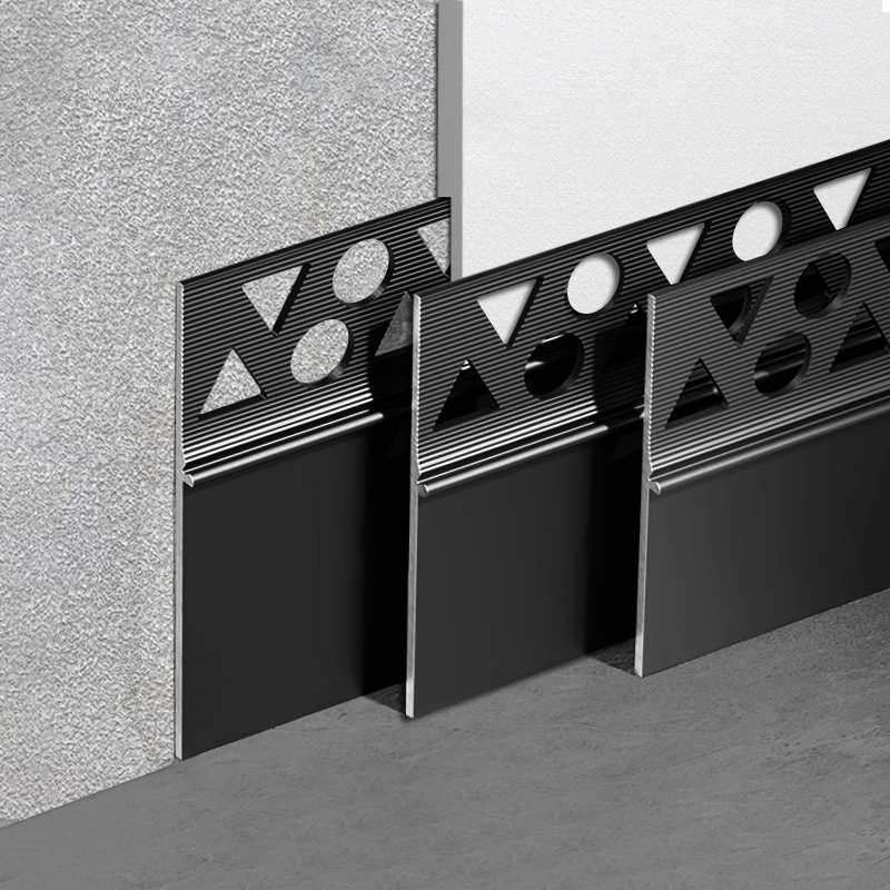 Recessed skirting with plaster finish(D)